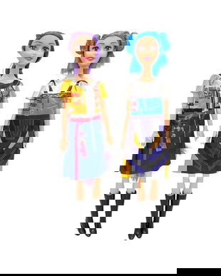 Set 2 Papusi K-Pop cu Articulatii Mobile, 30 cm - Rumi si Zoey