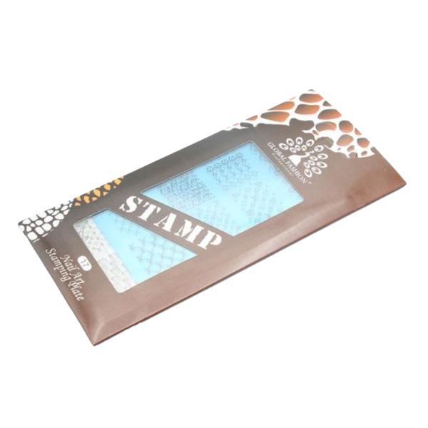Matrita pentru stampila unghii #17, Global Fashion, L015, 12,5*6,5 cm