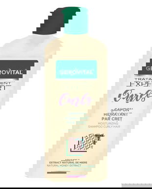 Sampon Hidratant cu Aquaxyl si Extract Natural de Miere pentru Par Cret - Gerovital Tratament Expert Curls Moisturizing Shampoo Curly Hair, 250 ml