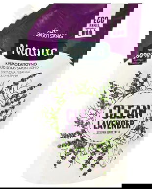 Rezerva Sapun Lichid pentru Maini - Natura Clean Lavender Lichid Soap Eco Refill, 750 ml