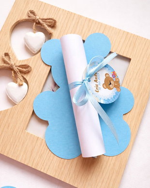 Invitații botez Ursuleț