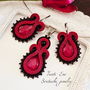 Set soutache visiniu
