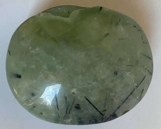 Prehnit - Palm Stone din piatra semipretioasa