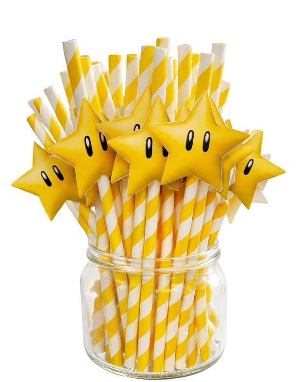 Set paie suc decorate tematica Super Mario