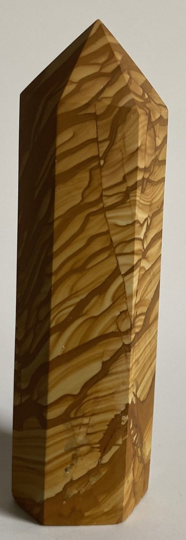 Jasp Peisaj Woodgrain - Obelisc piatra semipretioasa
