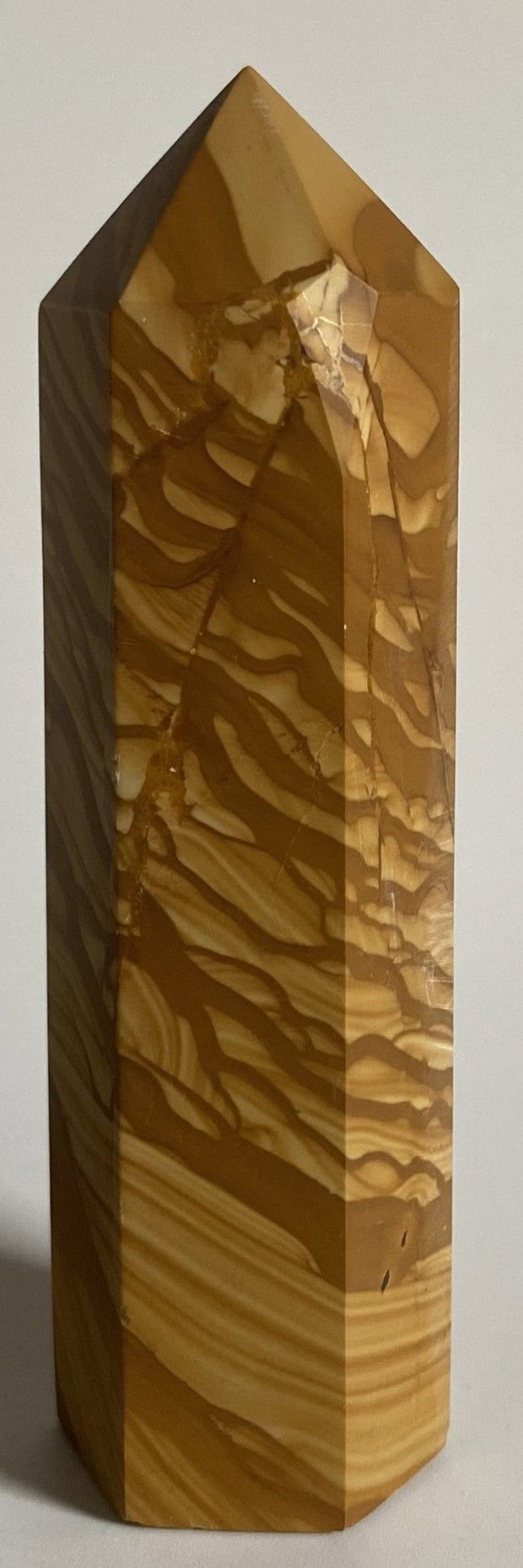 Jasp Peisaj Woodgrain - Obelisc piatra semipretioasa