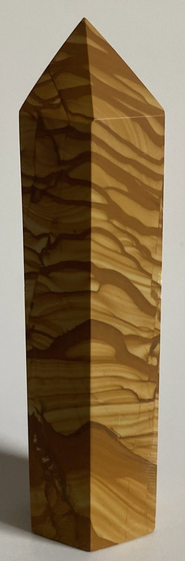 Jasp Peisaj Woodgrain - Obelisc piatra semipretioasa
