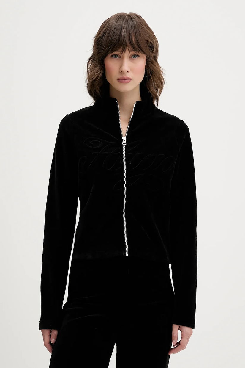 HUGO Blue bluză din velur Dessie_B