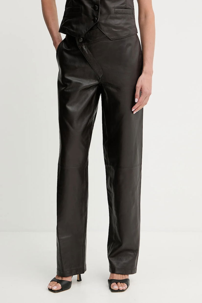 Pinko pantaloni de piele REIMAGINE by Patrick Mcdowell