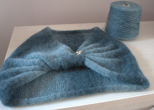 Șal teal din mohair și alpaca eleganță profundă și textură luxoasă