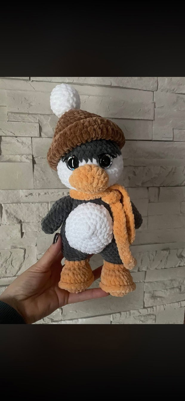 Jucărie croșetă Pingu