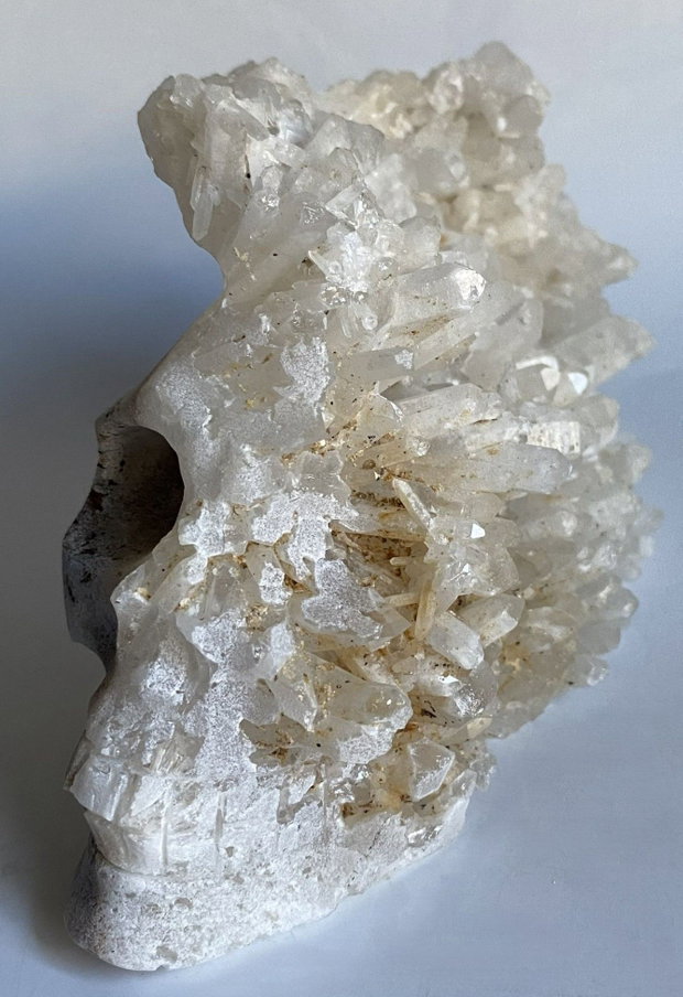 Cuart Transparent (Cristal de Stanca) - Cluster Craniu piatra semipretioasa
