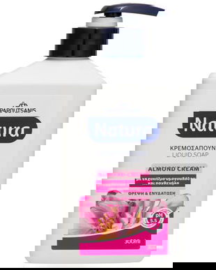 Sapun Lichid Cremos pentru Maini - Natura Almond Cream Lichid Soap, 300 ml