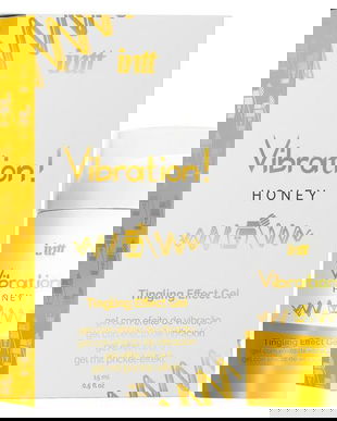 Gel stimulator cu efect de furnicaturi si vibratii Intt Honey 15 ml