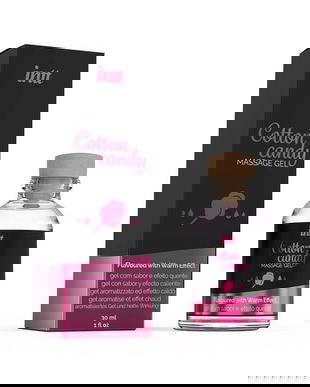 Gel masaj si lubrifiant 2 in 1 Intt vata de zahar 30 ml