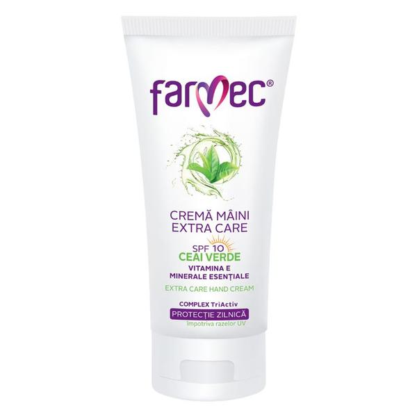 Crema de Maini Extra Care cu SPF 10 - Farmec Hand Cream, 100 ml