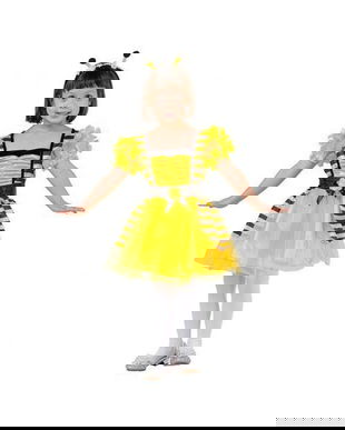 Costum carnaval Albinuta pentru copii, marime 92/104 cm ( 3 - 4 ani)