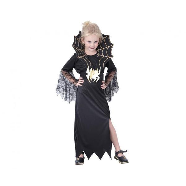 Costum carnaval Vaduva Neagra pentru copii, marime 130/140 cm ( 8-10 ani)