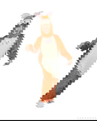 Costum carnaval Iepuras maro pentru copii mărime 130/140 cm ( 8 - 10 ani)