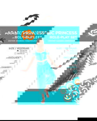 Costum carnaval Printesa araba Jasmine pentru copii 110/120 cm (4 - 6 ani)