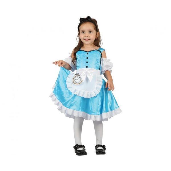 Costum carnaval Alice pentru copii, marime 92/104 cm ( 3 - 4 ani)