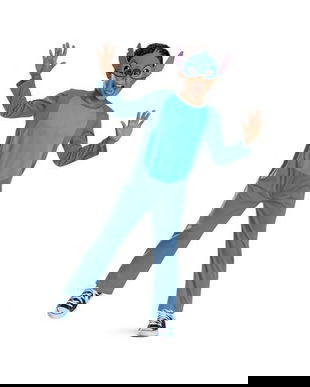 Costum carnaval Stitch Basic pentru copii, marimea XS (3-4 ani)