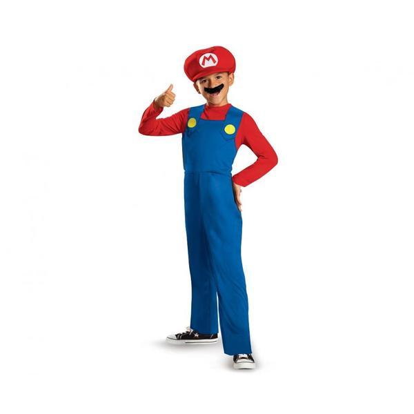 Costum carnaval Mario Classic- Nintendo pentru copii, marimea S (4 /6 ani)