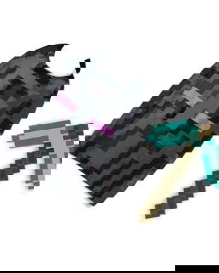 Set petrecere Minecraft pentru copii, tarnacop si pelerina