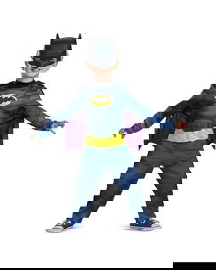 Costum carnaval Batman Classic pentru copii, marimea S ( 2 ani)