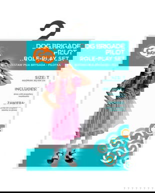 Costum carnval DOG BRIGADE (Pilot - Sky),marime 92-104 cm (3-4 Ani)