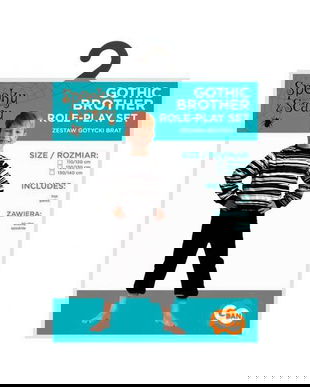 Costum carnaval Gotic Brother pentru copii, (9 - 10 ani) 130/140 cm