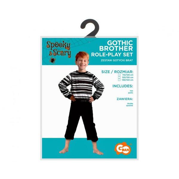 Costum carnaval Gotic Brother pentru copii, (6 - 8 ani) 120/130 cm