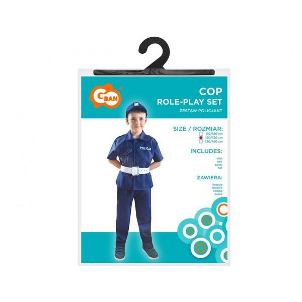 Costum politist pentru copii 7-8 ani (120/130 cm)