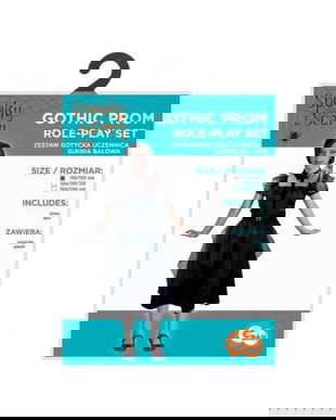 Costum carnaval gotic pentru fete, 110 -120 cm (5-6 Ani)