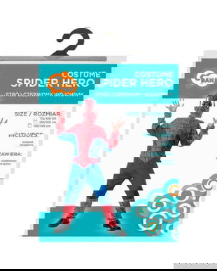 Costum carnaval spiderman pentru copii, 7-8 ani (marime 120/130 cm)