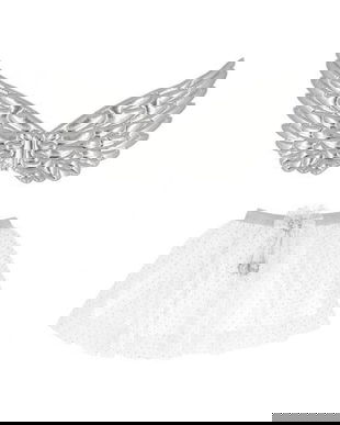 Set costum &icirc;ngeras argintiu (aripi și fustă de balet), marime universala