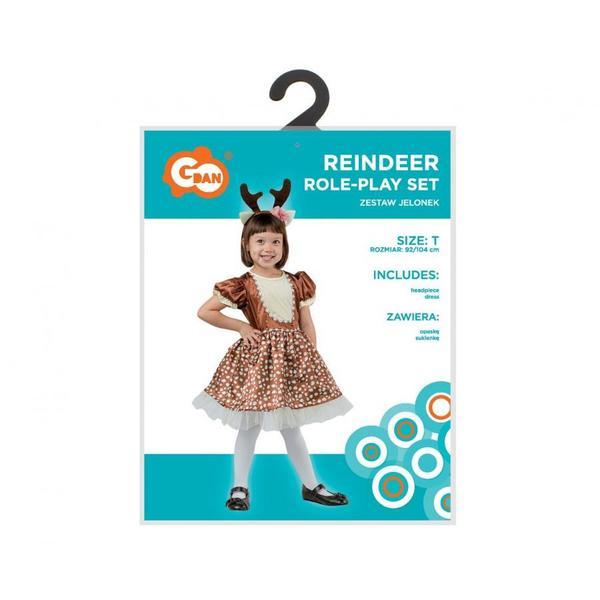 Costum carnaval model Caprioara pentru fete 92-104 cm (3-4 Ani)