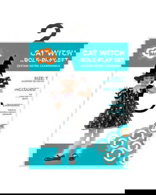 Costum Pisicuta Black Kitty pentru fete 92-104 cm (3-4 Ani)