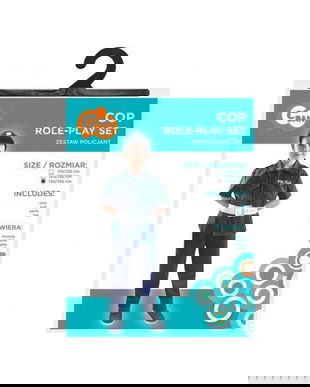 Costum carnaval politist pentru copii 9-10 ani 130/140 cm