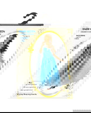 Costum Bleu, Printesa / Craiasa zapezii, 120/130 cm (6-8 Ani)