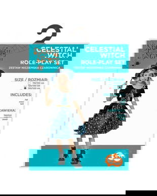 Costum carnaval vrajitoare pentru copii, marime 130 - 140 cm