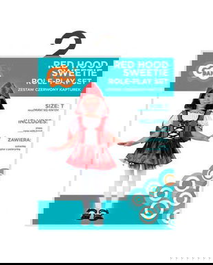 Costum carnaval Scufita Rosie, marime 92 -104 cm