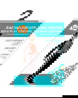 Costum copii Pilot de curse, 110-120 cm, 4-6 ani