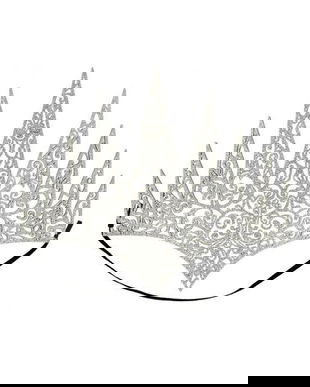 Coroana Ice Queen, argintie, universala