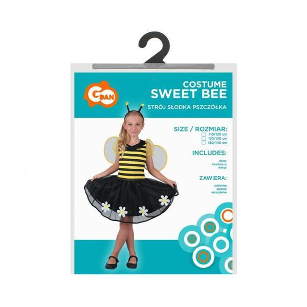 Costum carnaval Albinuta cu rochie, bentita si aripi, 5 - 6 ani