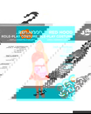 Costum carnaval Scufita Rosie, marime 110-120 cm