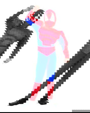 Costum carnaval spiderman pentru copii, 5 - 6 ani ( 110/120 cm )