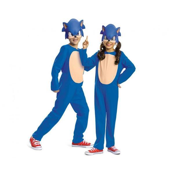 Costum Carnaval Ariciul Sonic Pentru Copii, Albastru, Marime S ( 4 -6 ani)