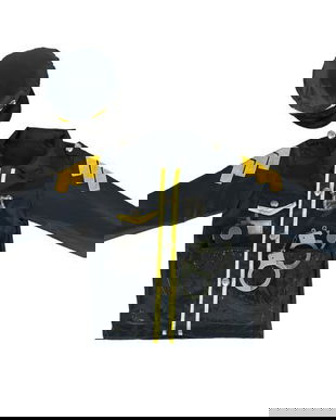 Set costum carnaval politist, 3-8 ani