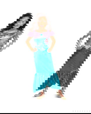 Costum Ariel - Printesa Mica Sirena , marimea M (7-8 ani)